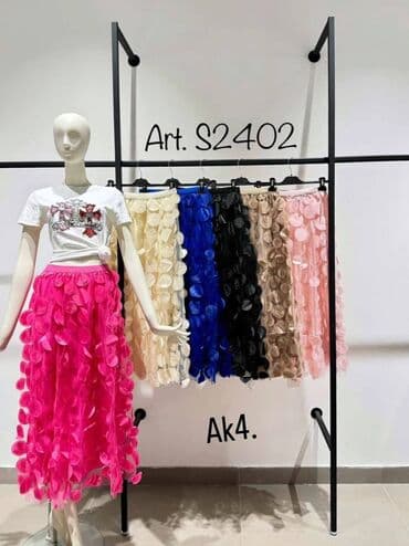 lancici uz vrat: 2XL (EU 44), Midi, bоја - Roze — 1