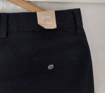 comma pantalone: Pantalone, Paulo Boselli, Klasične, bоја - Crna — 4
