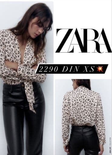 balea krema za vrat i dekolte: Zara, XS (EU 34), Viskoza, Leopard, krokodil, zebra, bоја - Šareno — 1