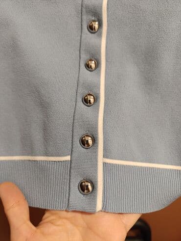 zenske svecane bluzice: H&M, S (EU 36), Poliester, bоја - Svetloplava — 2
