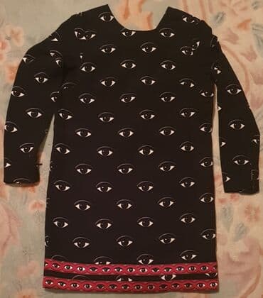 duge teksas haljine: Versace Jeans XS (EU 34), bоја - Crna, Dugih rukava — 4
