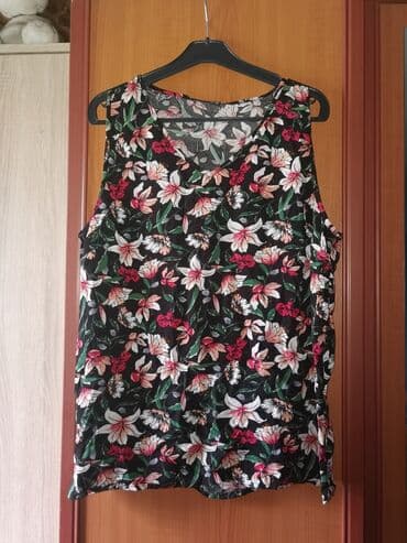 Bluze: 2XL (EU 44), Viskoza, Cvetni, bоја - Šareno — 2