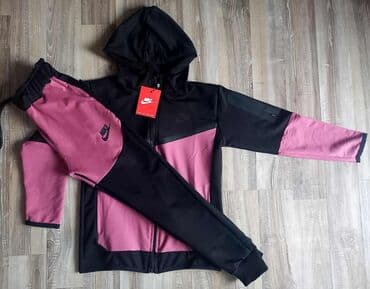 elegantne pantalone sa visokim strukom: Nike, Komplet: Duks, Pantalone — 2
