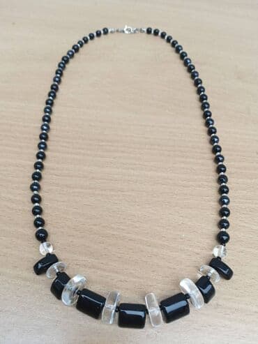 drveni nakit: Ogrlica u Art Deco stilu Vintage ogrlica u Art Deco stilu iz 80 god — 2