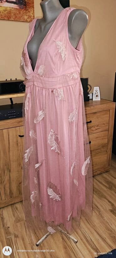 zara haljina s: 5XL (EU 50), bоја - Roze, Večernji, maturski, Top (bez rukava) — 6