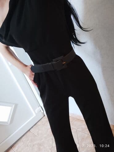 zara model pantalona: Zara, S (EU 36), Jednobojni, bоја - Crna — 3
