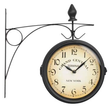 Home & Garden: Wall clock, color - Black — 1