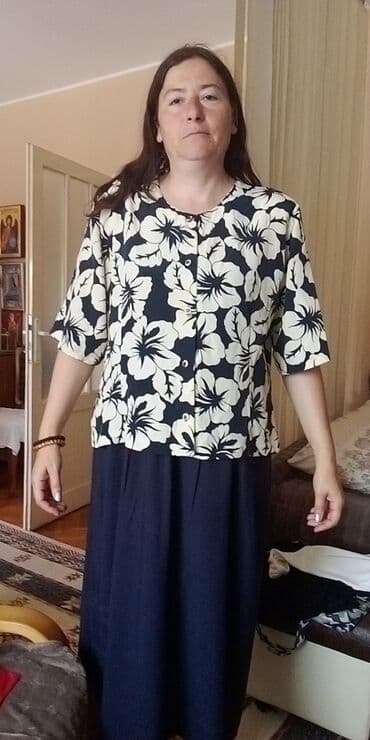 bluza s: Anna Majewska, L (EU 40), Viskoza, Cvetni, bоја - Šareno — 2