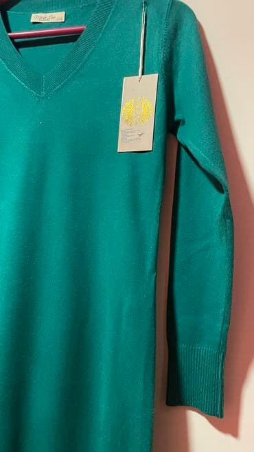 bluza s: M (EU 38), Pamuk, Jednobojni, bоја - Zelena — 2