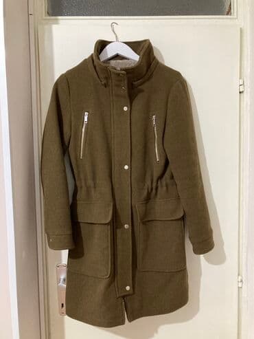 kaput s: PULL&BEAR, M (EU 38), Jednobojni, Sa postavom — 1