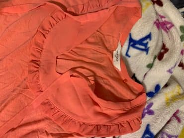 bluza s: Naf Naf, M (EU 38), L (EU 40), Pamuk, Jednobojni, bоја - Narandžasta — 2