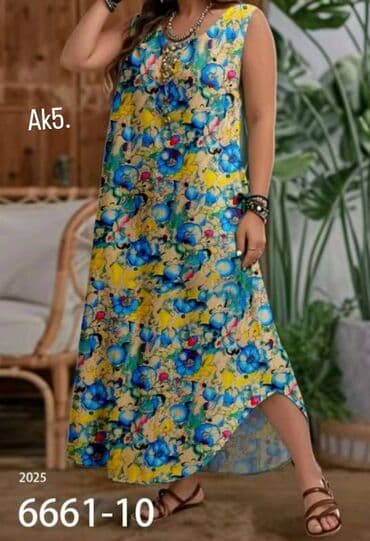 haljina bubamara: 3XL (EU 46), bоја - Šareno, Oversize, Top (bez rukava) — 5