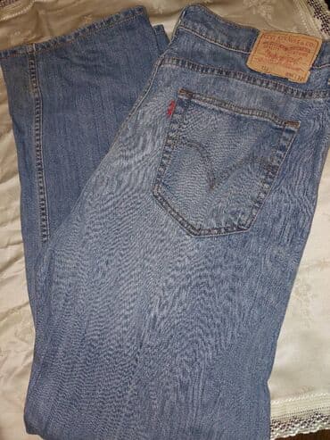 kaput sa prirodnim krznom: LEVI'S 752 FARMERKE Original Levi's svetlije farmerke, u dobrom — 1