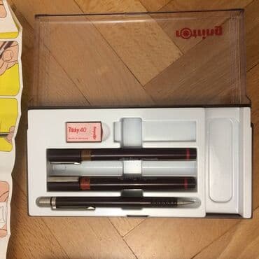 Ostali aksesoari: Rotring rapidografi set Rotring gumica Rotring patent olovka Rotring — 4