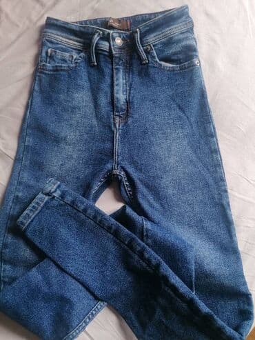 denim kozmetika: Teksas, Visok struk, Skinny — 10