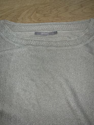 bluza s: M (EU 38), L (EU 40), Jednobojni, bоја - Srebrna — 2