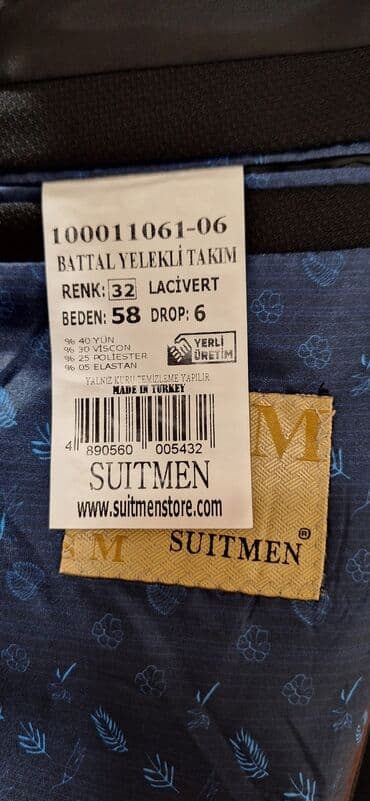 svecane haljine sombor: Trodelno odelo, 3XL (EU 58), bоја - Tamnoplava — 5