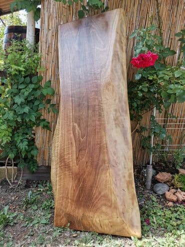 iznajmljivanje klupa i stolova: Ploča za sto od oraha 116*42 cm debljina 4 cm 3 puta lakirano — 1