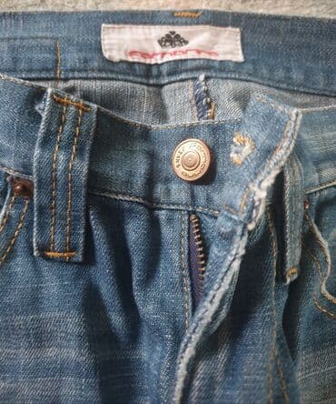 sako i pantalone za devojke: FORNARINA NOVE XS fazonske farmerke, original ! Sa zakrpama — 4