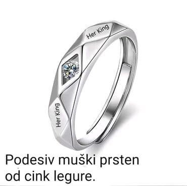 srebro cacak cene: Muški prsten, Materijal: Cirkon — 3