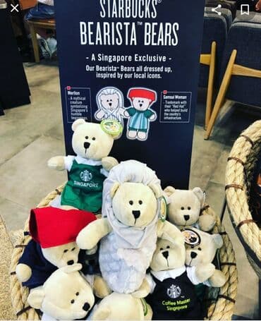pink kombinezon: STARBUCKS bearista bear, plisani meda, Thailand, cena za komad. Svi su — 6