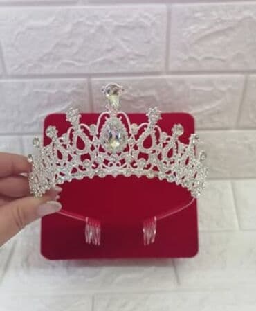 krune za kosu: Handmade, Set: Kruna, Materijal: Kristal — 1