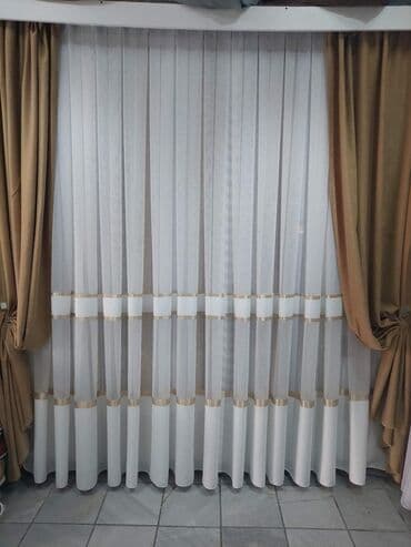 etisoni na metar: Light filtering curtains, color - White — 1