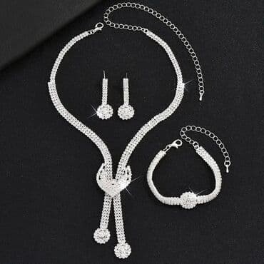 minđuše hirurški čelik: Set: Minđuše, Narukvica, Ogrlica, Materijal: Hirurški čelik — 17