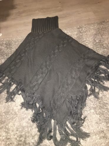 Pončo: One size, L (EU 40), XL (EU 42), bоја - Siva — 1