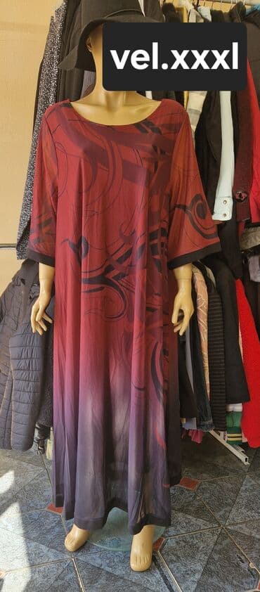 nivea kupka: A-Dress 3XL (EU 46), bоја - Šareno, Oversize, Drugi tip rukava — 1