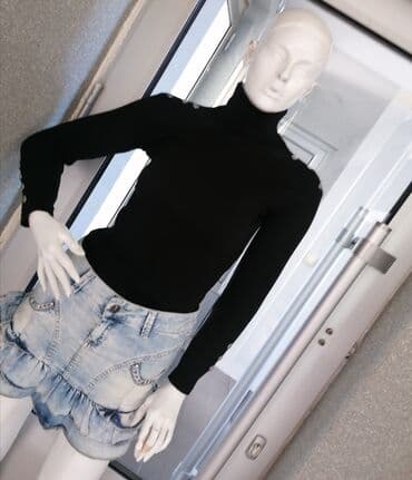 suknja sorc stradivarius: S (EU 36), Mini, bоја - Svetloplava — 4