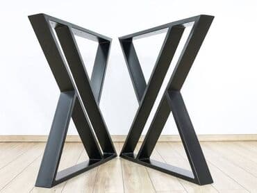 iznajmljivanje klupa i stolova: Noge za sto 034 Dimenzija 70x72cm Materijal : Metalna cev 60x20 — 1