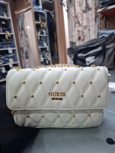 bele torbe: Elegantna torbica, Guess, Materijal: Veštačka koža — 1