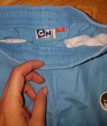 elegantne pantalone sa visokim strukom: 140-146, bоја - Tamnoplava — 2