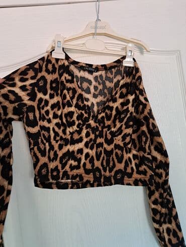 Lične stvari: M (EU 38), Poliester, Leopard, krokodil, zebra, bоја - Braon — 1