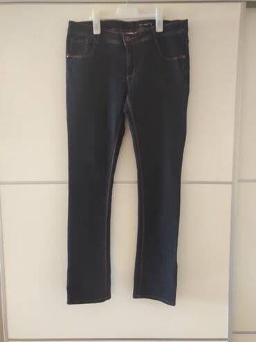 lidl pantalone: Okey farmerke veličina 44. Tamno plava boja teksasa. Donete iz — 1
