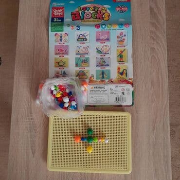Children's Items: Edukativne kocke i bocke, puzle za razvoj fine motorike Očuvane — 8