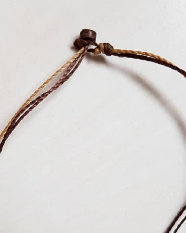 ogrlica sa slovom m: Ogrlica sa priveskom, Handmade, Materijal: Drvo — 3