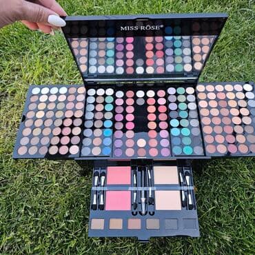 sophie's choice olovka za obrve: 🌺 miss rose kofer 🌺 🥰 pun kofer sa šminkom🥰 🌺set sadrži : 🌺 180 boja — 2