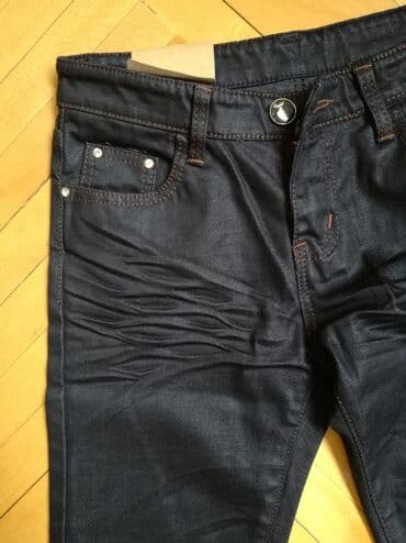 lidl pantalone: Nove farmerke. Velicina 28. Dužina 96, poluobim struka 35, dubina — 9