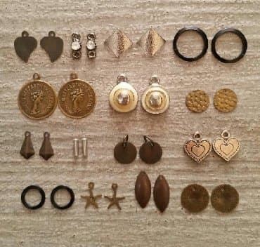 Ostali nakit: Set za izradu minđuša M1 Set repro-materijala za izradu minđuša koji — 5