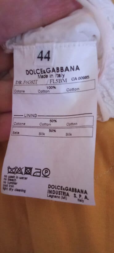 haljina xs s: Dolce & Gabbana M (EU 38), bоја - Bela, Na bretele — 2