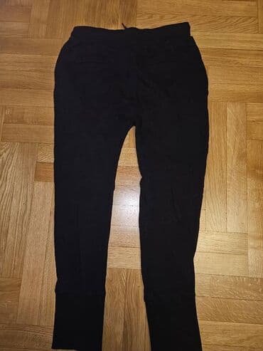 elegantne pantalone sa visokim strukom: 146-152, bоја - Crna — 1
