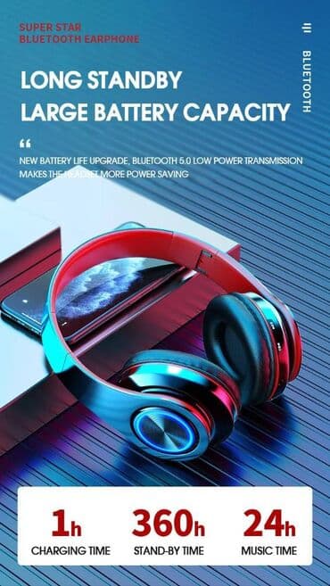 bluetooth slusalice za decu: *Bluetooth slusalice* Specifikacija Bluetooth udaljenost prijema — 5