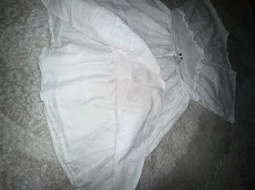 kratke haljine od satena: 9Fashion Woman, 2XL (EU 44), Lan, bоја - Bela — 2