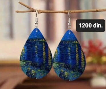 nakit od hirurškog čelika: Handmade, Materijal: Drvo — 1