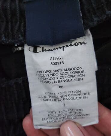 pantalone s: Pantalone, S (EU 48), Champion, Dzeparke, bоја - Crna — 4