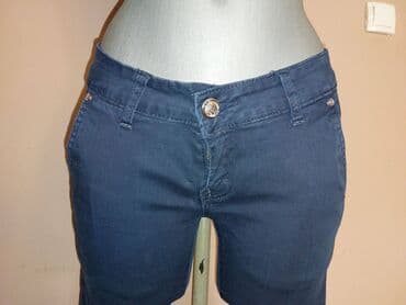 Pantalone, Farmerke, Šortsevi: USKE CRNE PANTALONE Veoma lepe, tegljive, uske pantalone Veličina 27 — 5