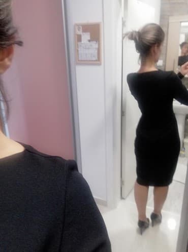 p.s novo haljine: PS Fashion S (EU 36), bоја - Crna, Večernji, maturski, Dugih rukava — 5