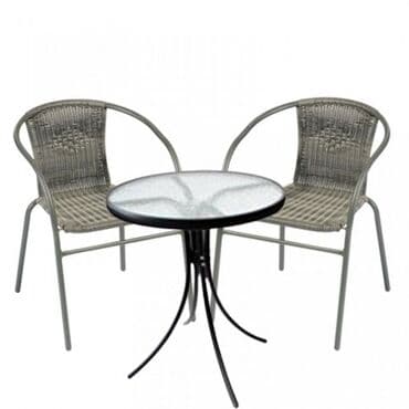 set stocica 3 u 1: Sto Metal-Staklo NOVO Precnik 60 cm AKCIJA Cene nisu fiksne, odredite — 2